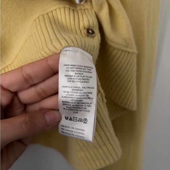 Free People Nocturnal Solid Wool-Cashmere Cardigan - Oil Painting - Large - Picture 13 of 16